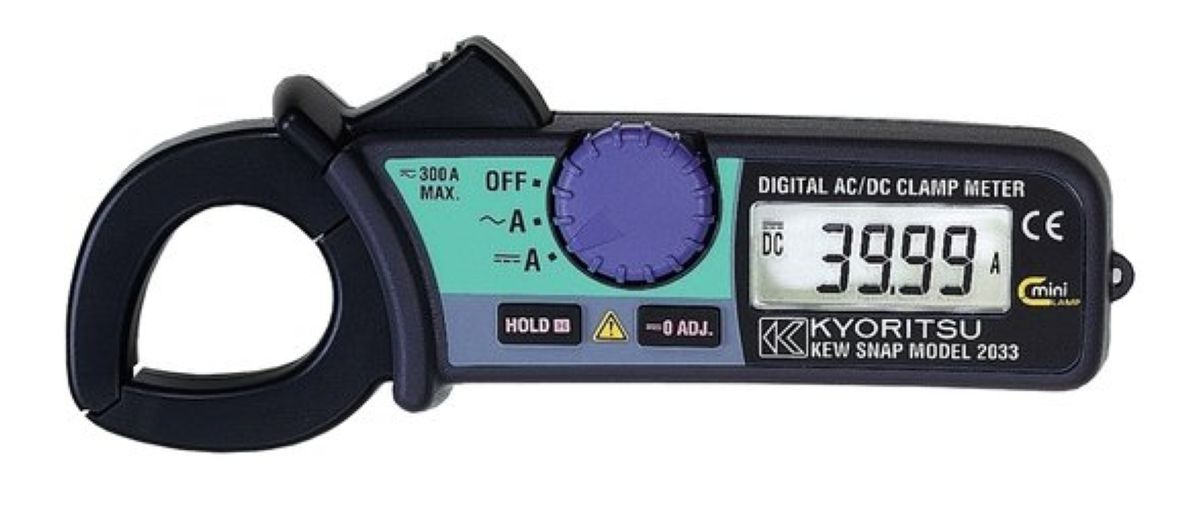 Kyoritsu 02033001A Kompaktowy miernik cęgowy, 40/300 A AC/DC