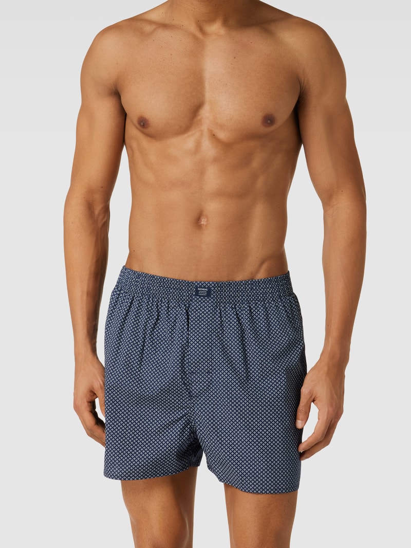 Boxershorts mit Label-Detail im 3er-Pack in marineblau