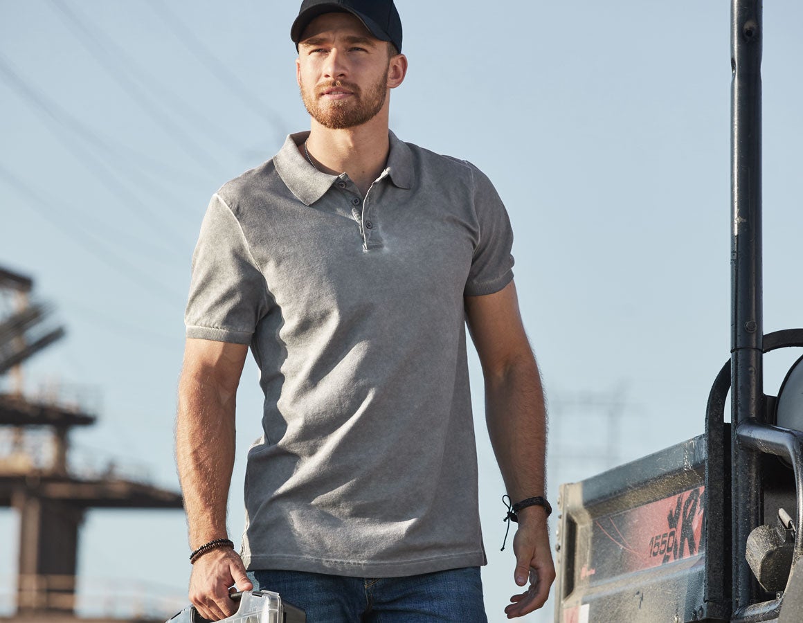 e.s. Polo-Shirt vintage cotton stretch