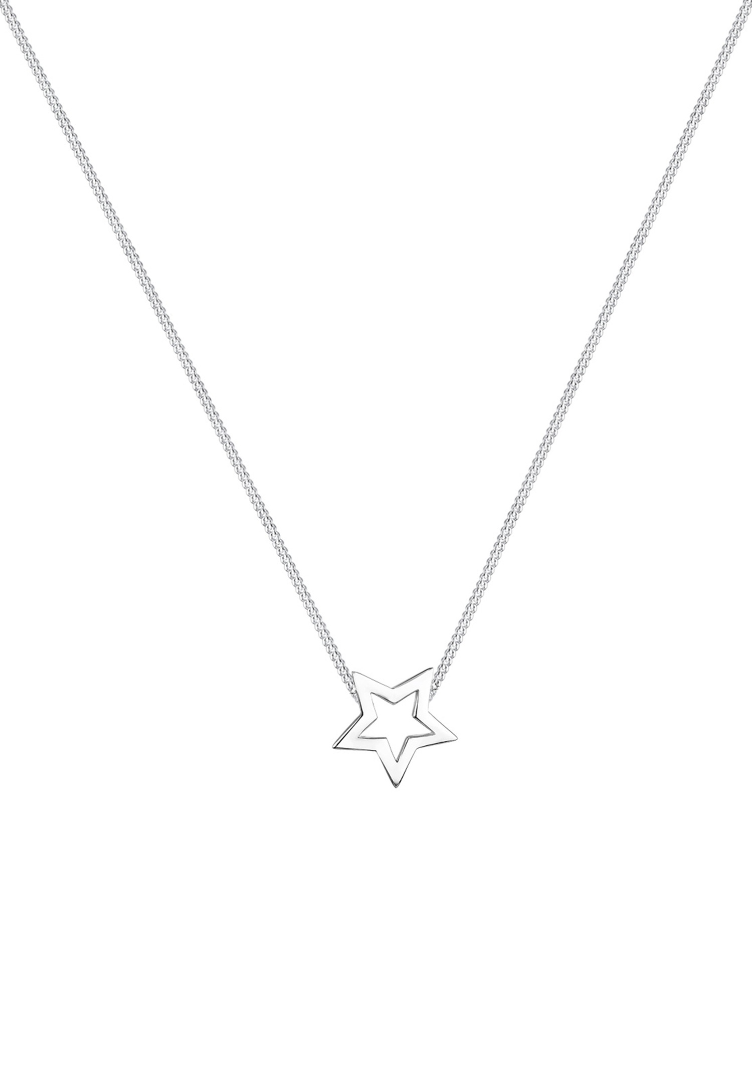 Ženski obesek Elli z zvezdo in astrologom - (925/1000) srebro