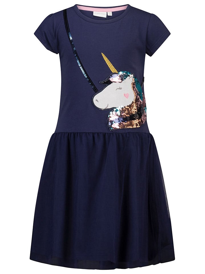 Topo Kleid in Dunkelblau/ Schwarz günstig kaufen