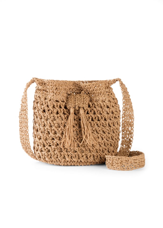 Strohbeuteltasche