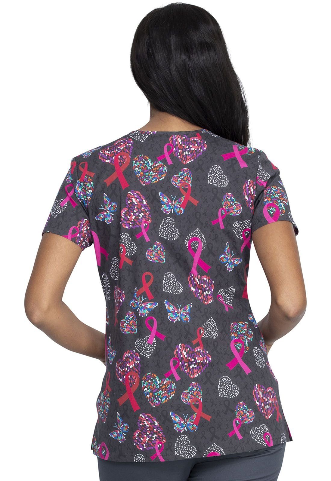 Dickies Funktionsbluse Bunt bedruckter Damen Kasack Kasack mit Motiv