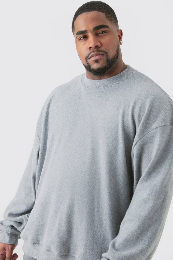 Plus kastiges geripptes Ottoman Sweatshirt