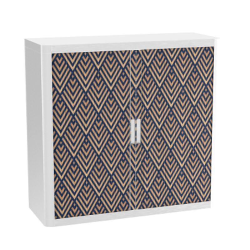 PAPERFLOW easyOffice 1M Rollladenschrank 1040x1100x415mm PERSO ART DECO - DUNKELHEIT