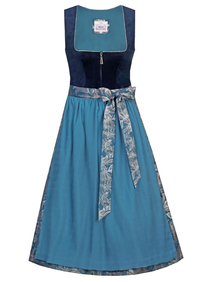 MarJo Midi Dirndl IRSEE in blau günstig kaufen 46