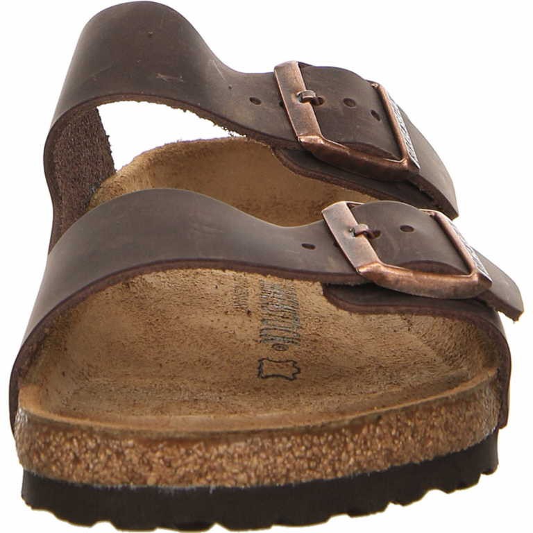 BIRKENSTOCK Pantoletten braun Arizona Leder