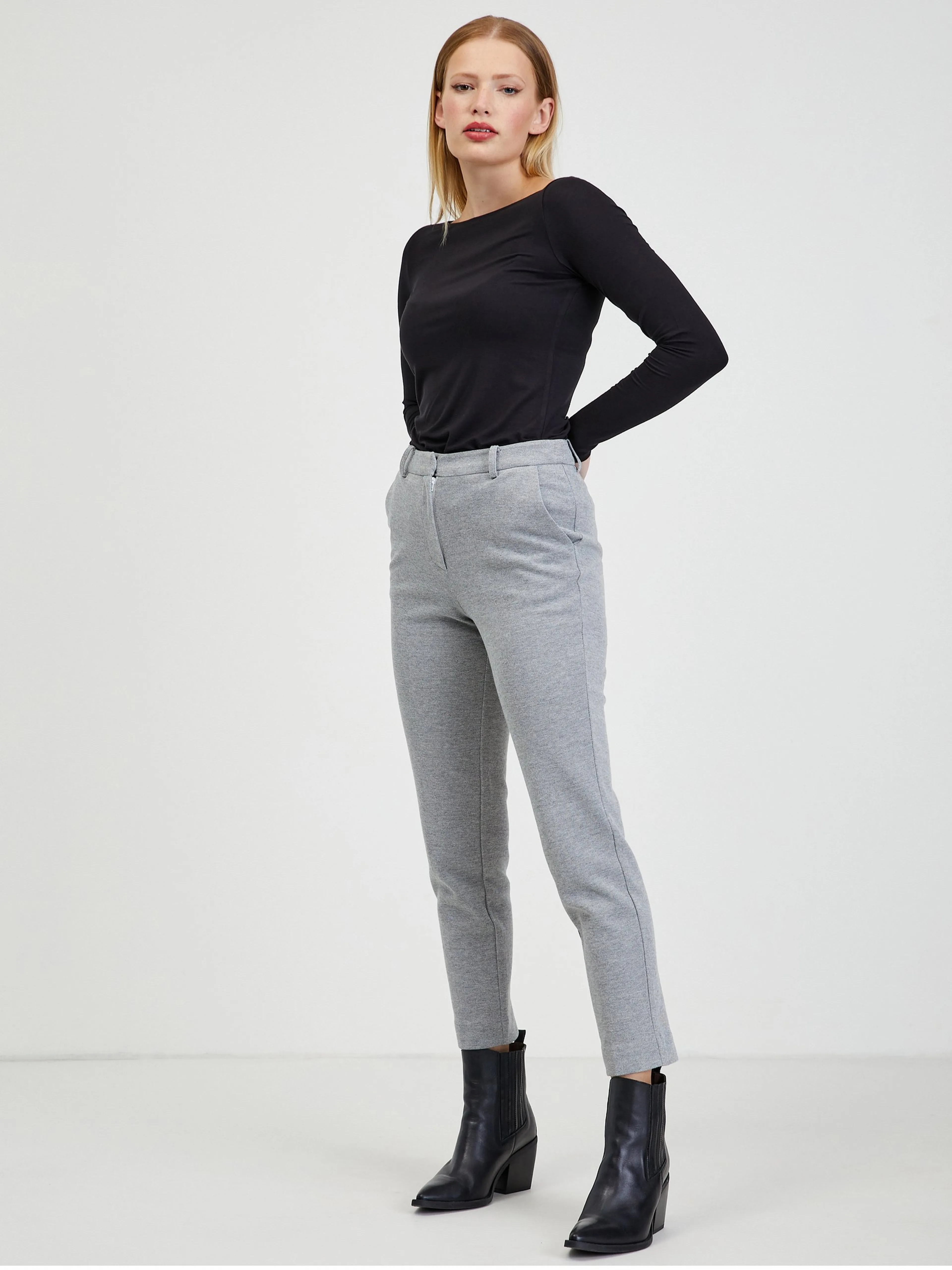 Hellgraue Damenhose ORSAY