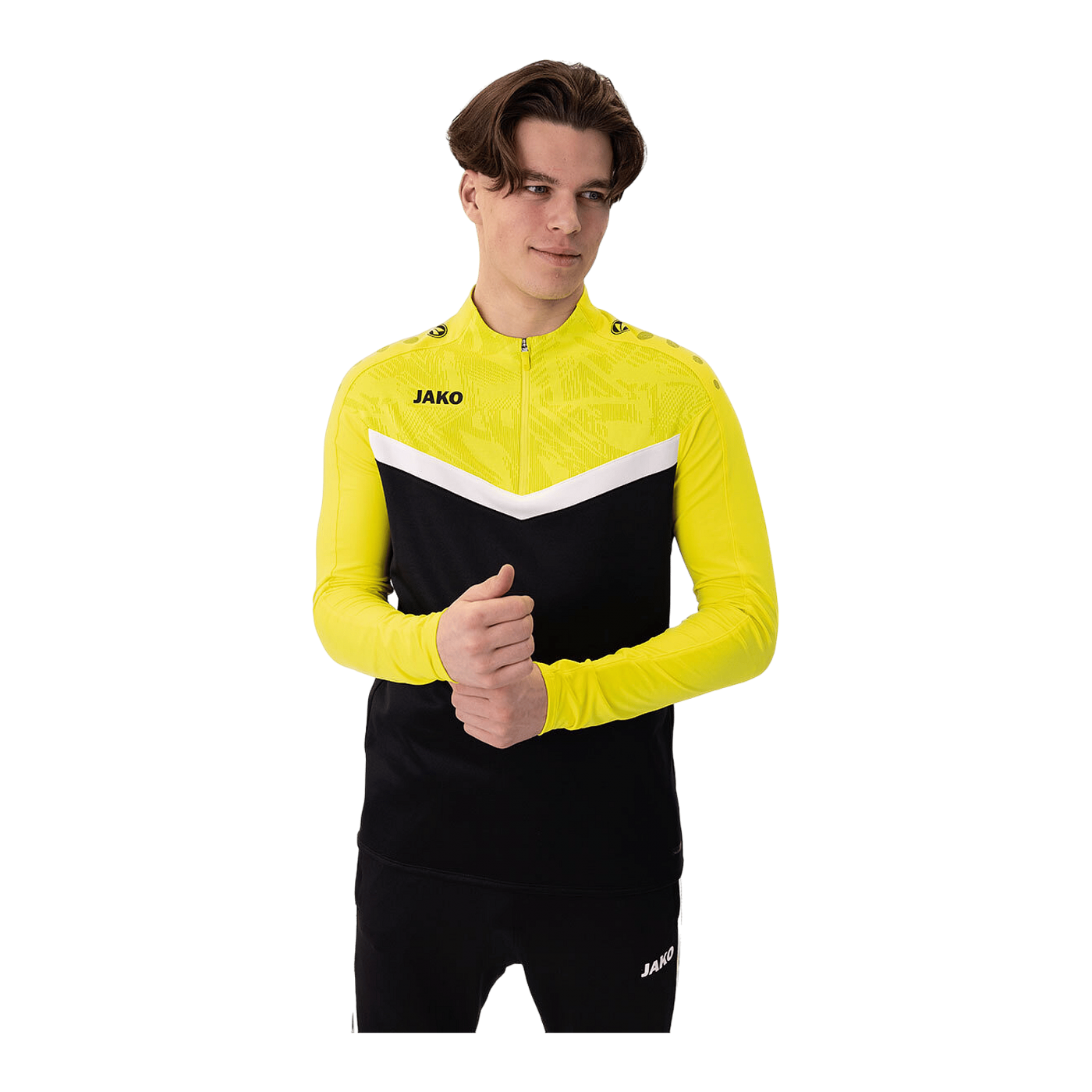 JAKO Iconic HalfZip Sweatshirt Schwarz F808