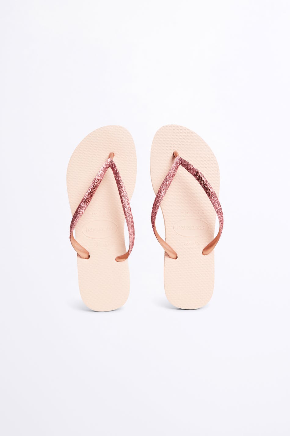 Havaianas glitter flip flops
