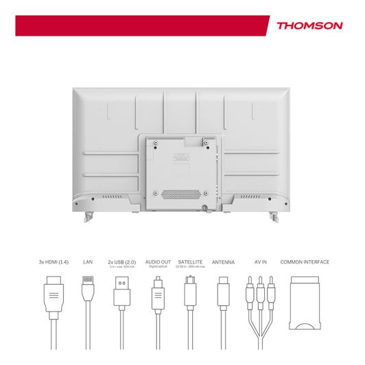 THOMSON 40FD2S13W - Televizor LED FHD de 40