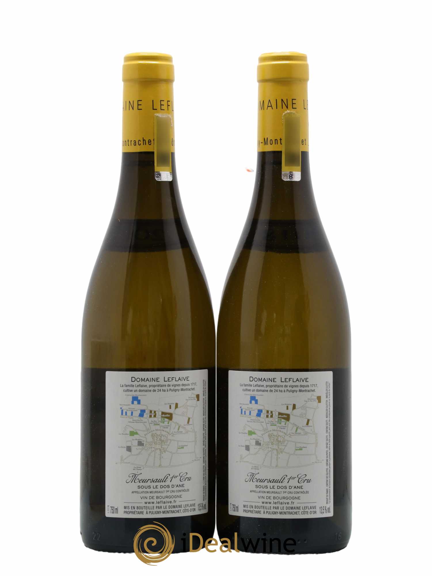 Meursault 1er Cru Sous le Dos d'Ane Leflaive (Domaine)  2018 - Lot de 2 Bouteilles
