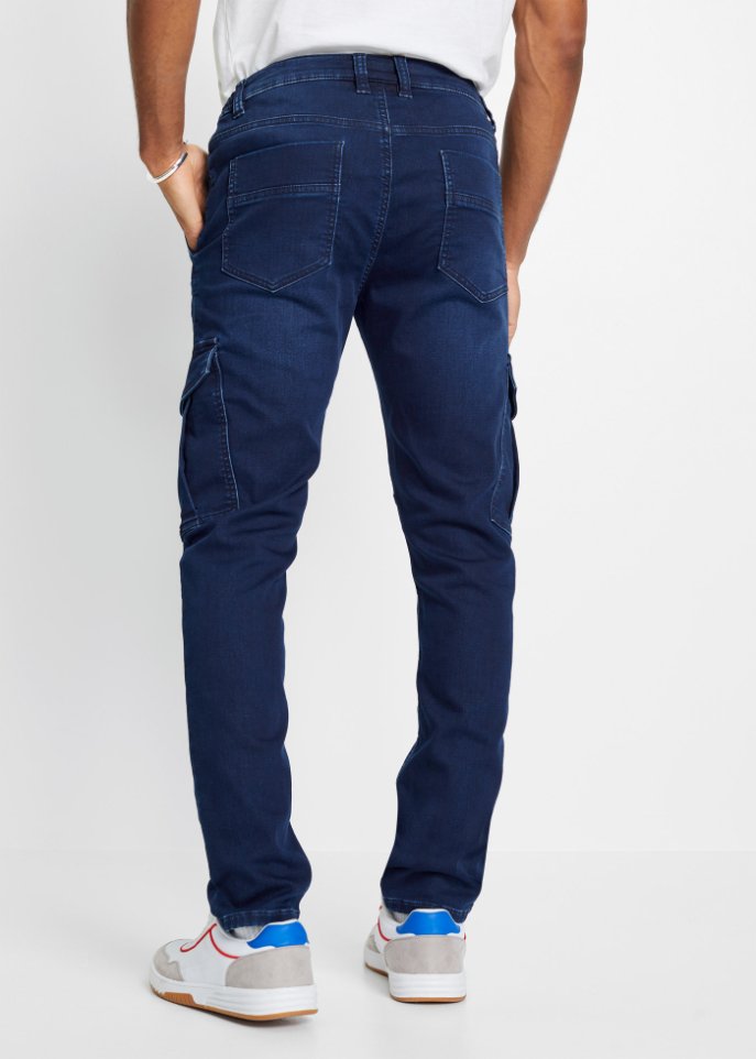 Regular Fit Cargo-Sweat-Jeans, Tapered