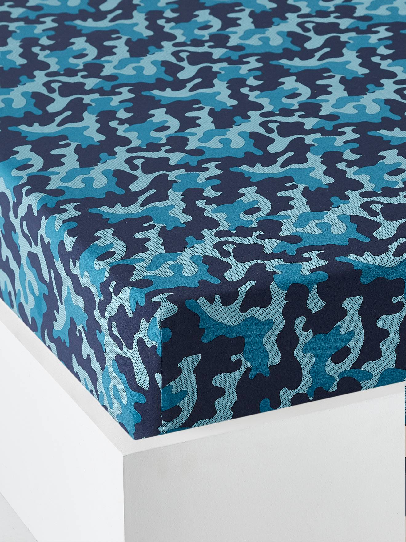 Drap-housse enfant TIGER bleu
