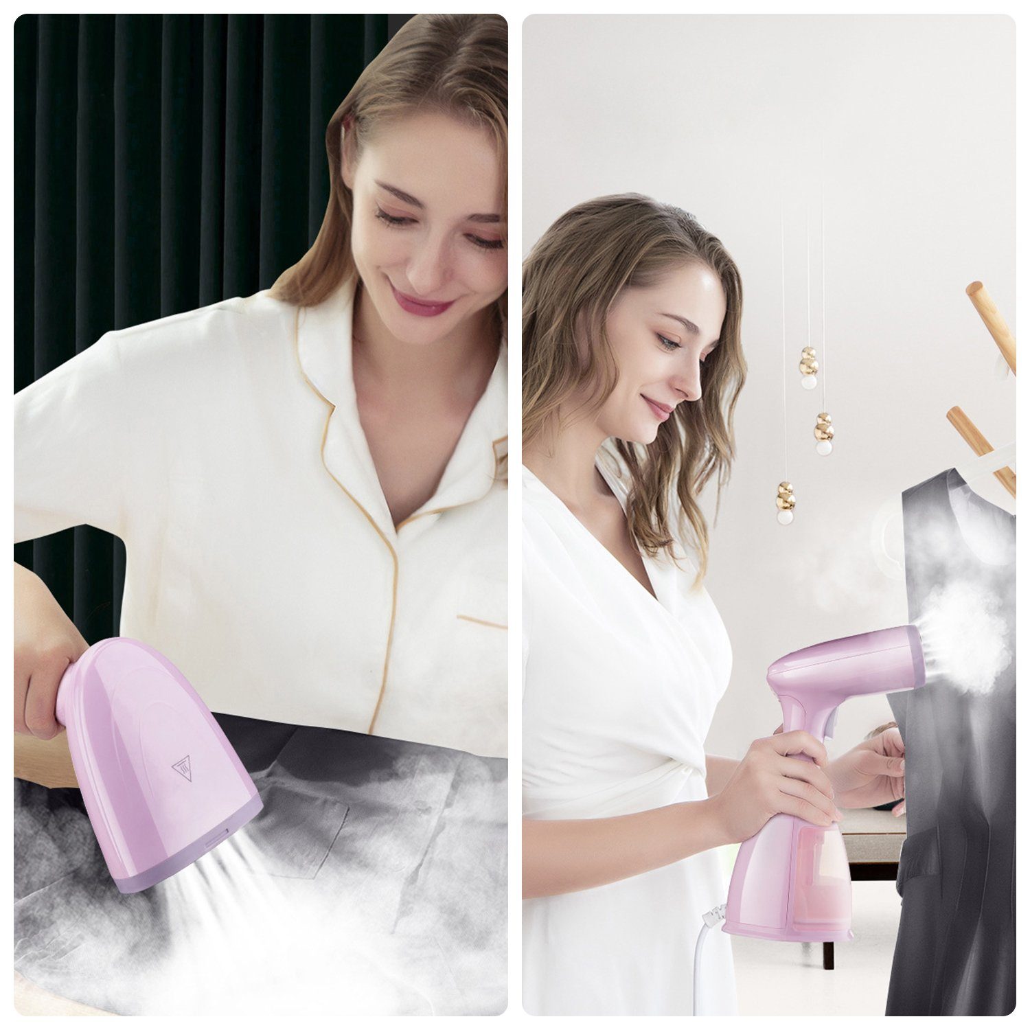 Kpaloft Dampfbürste, 1500 W, Dampfglätter 350ml Reisebügeleisen Haushalt