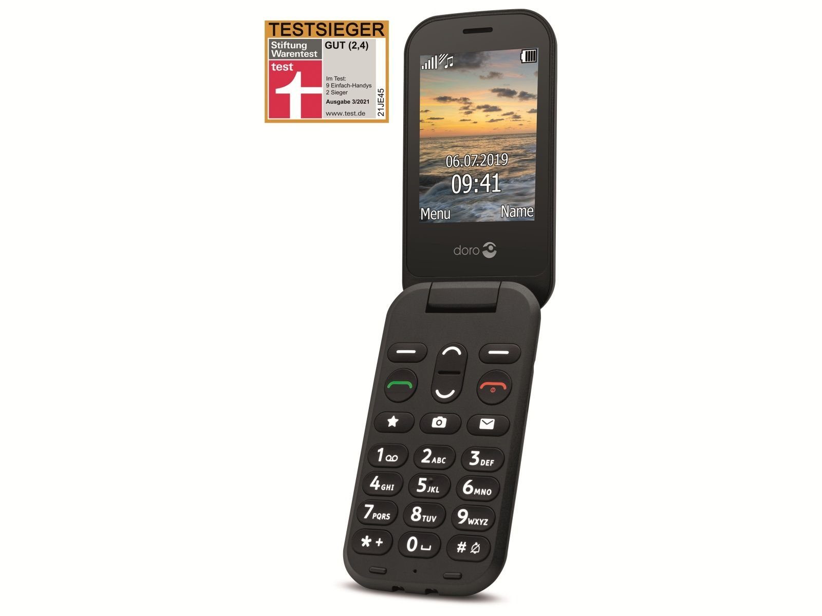 Doro DORO Handy 6040, schwarz Handy