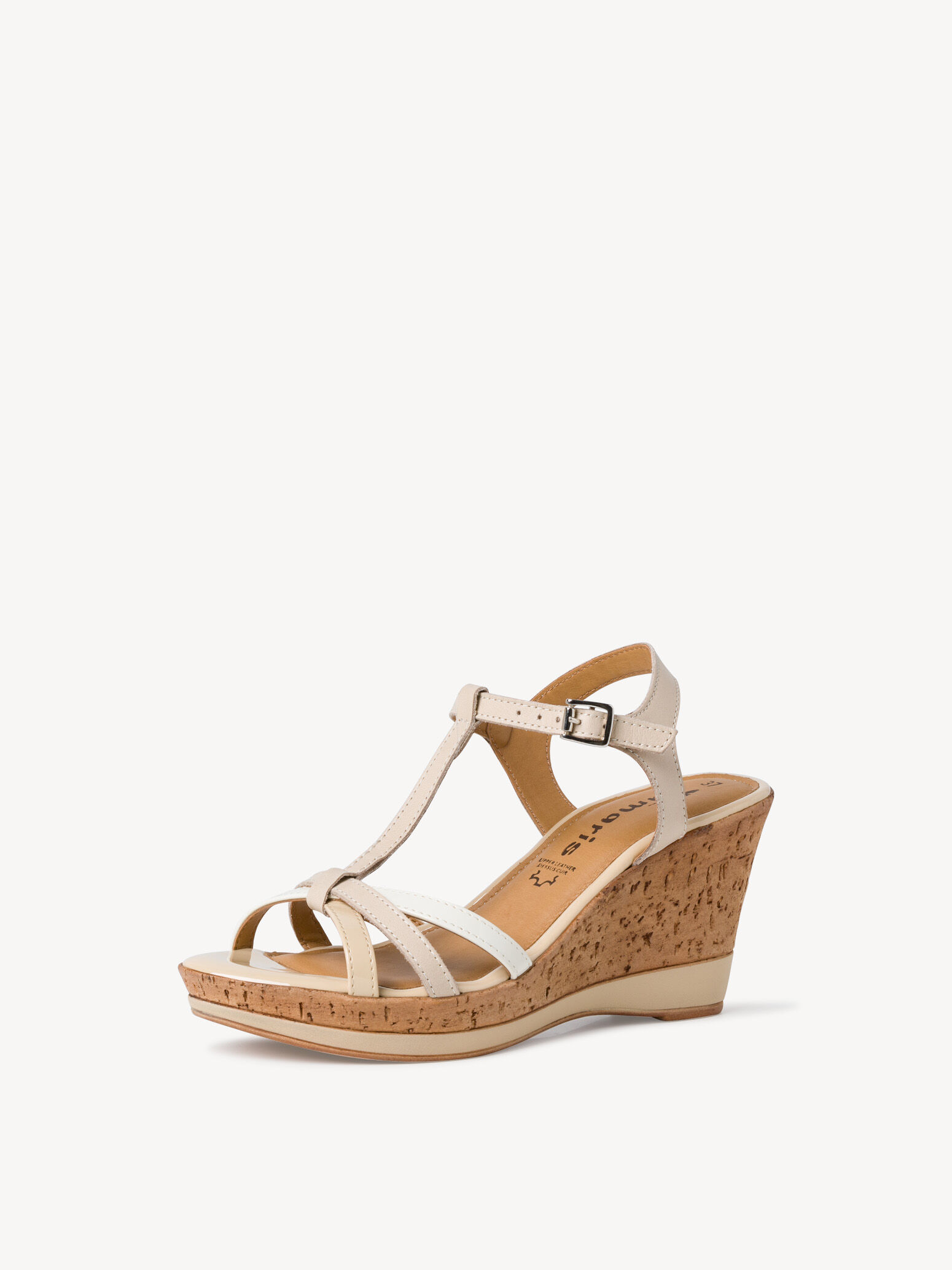 Sandale à talon - beige