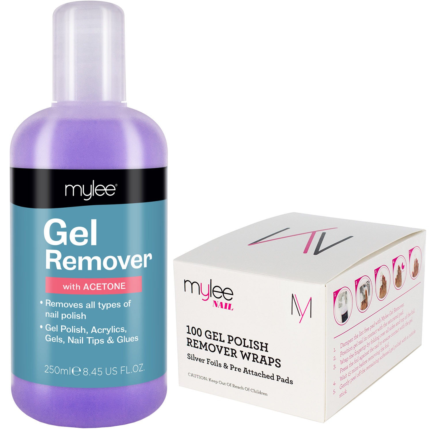 Gel Remover mit Folien-Wraps