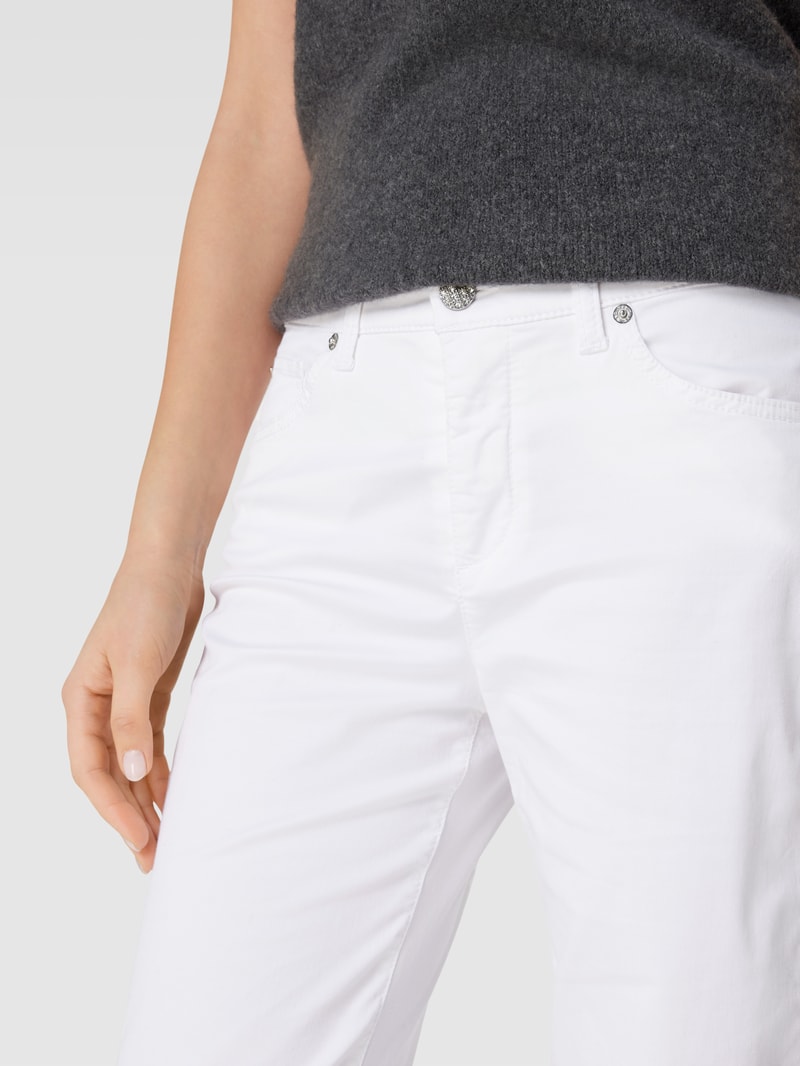 Jeans in verkürzter Passform Modell 'RICH CULOTTE' in weiß
