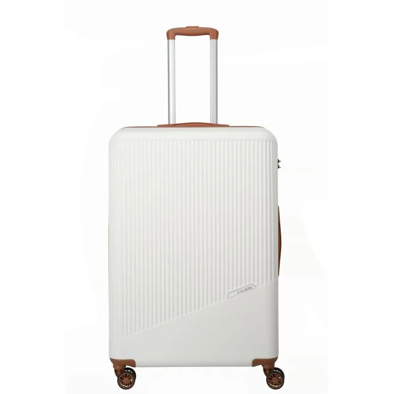 Travelite BALI Trolley mit 4 Rollen Größe L - Weiss\/Cognac