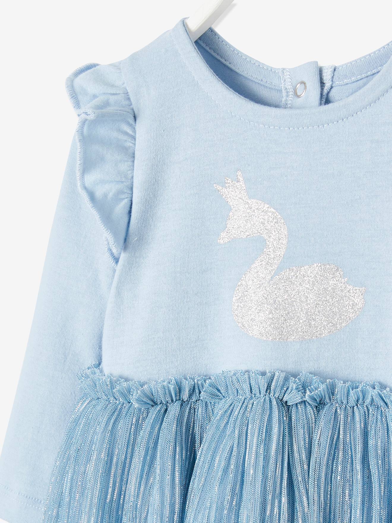 Robe 2 en 1 bébé bleu clair