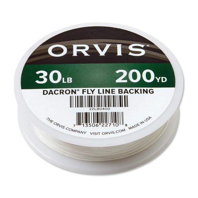 Mušu mušiņa Orvis Dacron White 30 mārciņas - 180 m