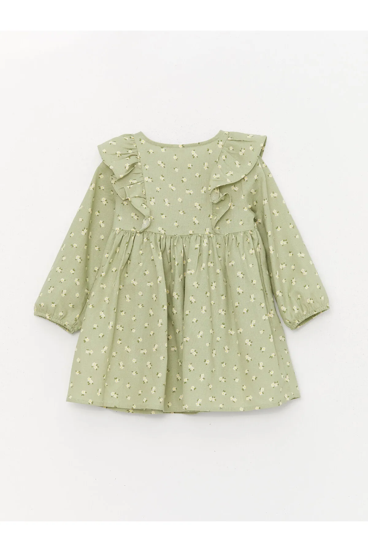 LC Waikiki  Langarm-Babykleid mit Rundhalsausschnitt und Blumenmuster