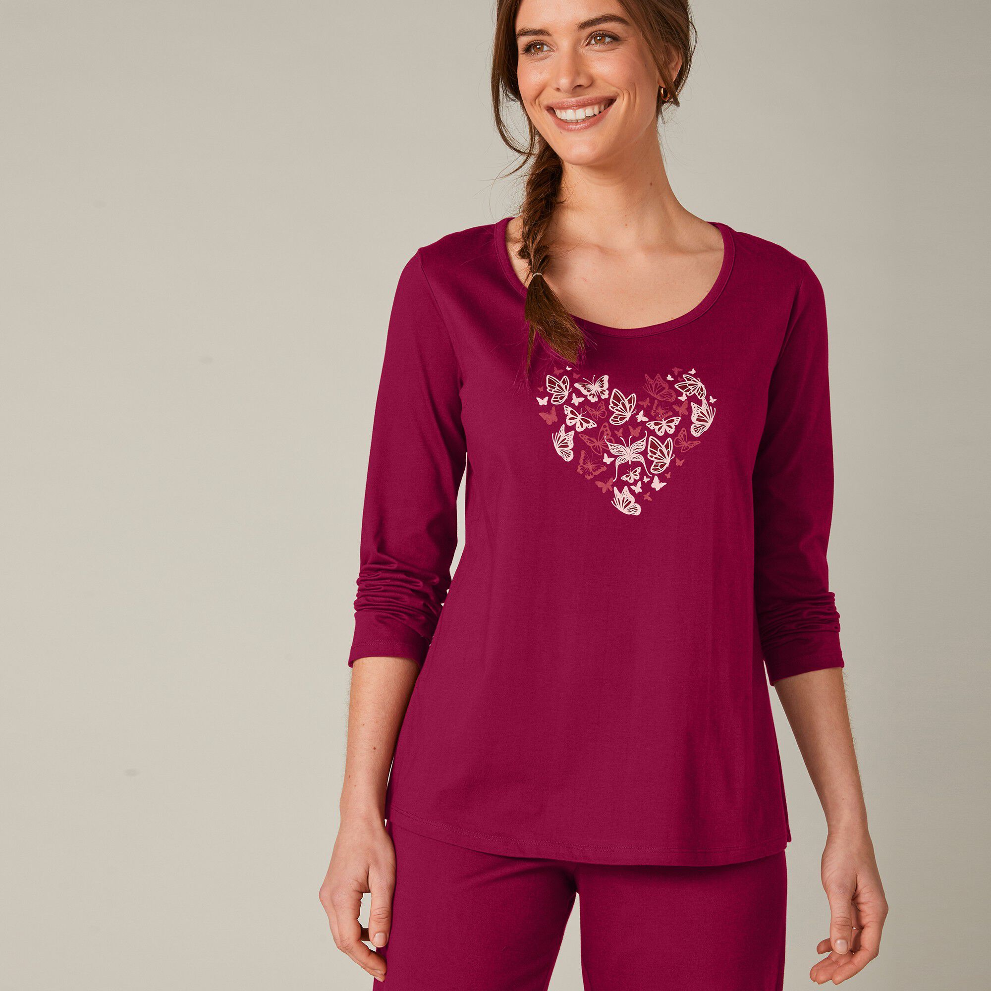 Pyjama manches longues imprimé 