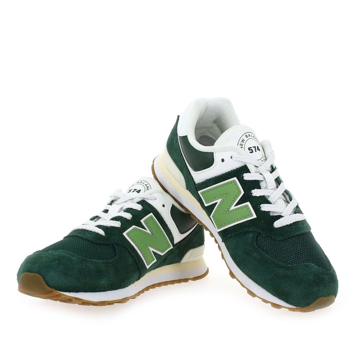 New Balance  574 LACET COUNTRY CLUB - Vert