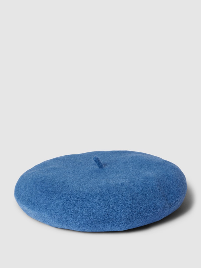 Baskenmütze aus Wolle in jeans