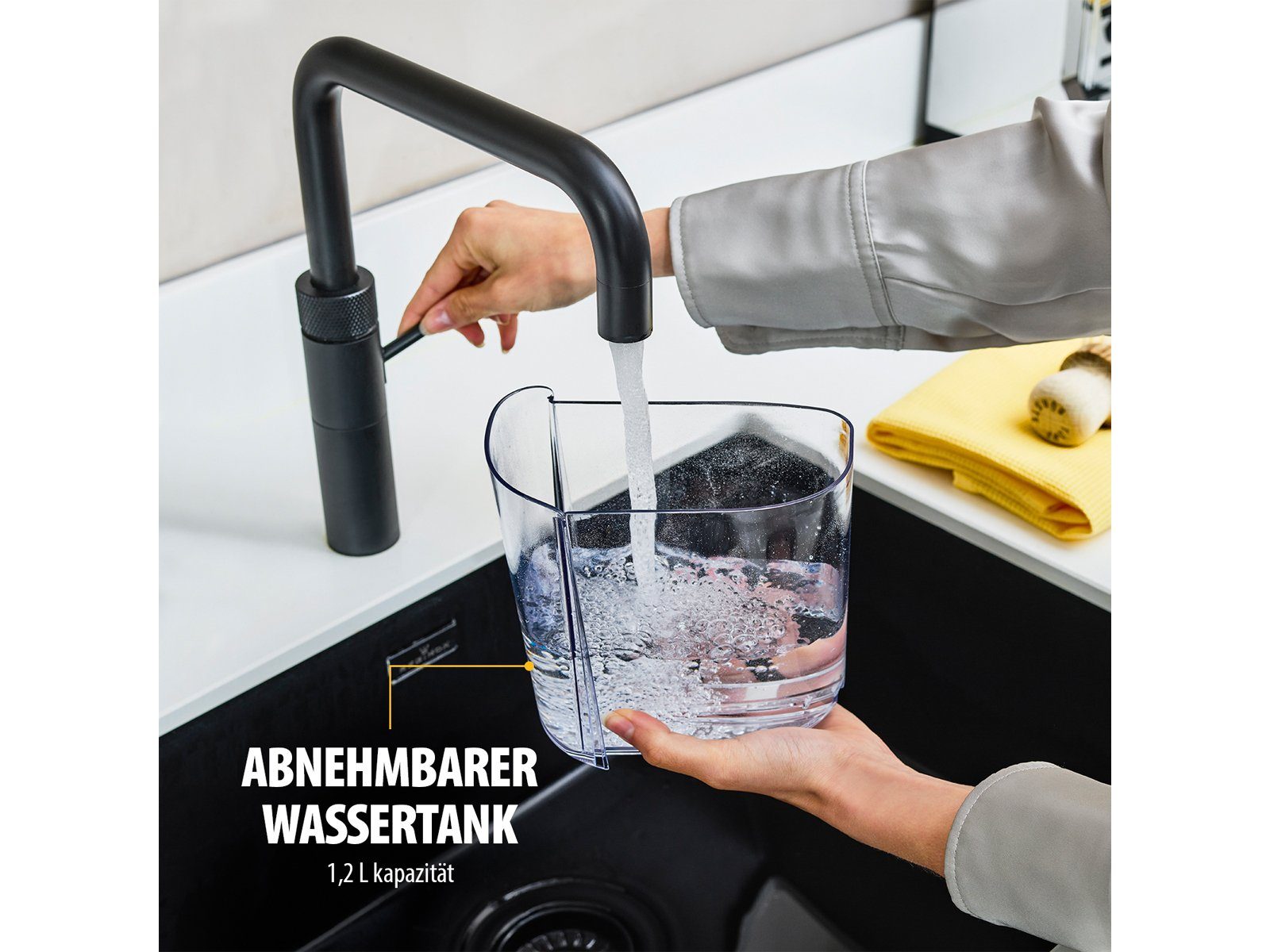 Tristar Espressomaschine, italienische Siebdruck Kaffee Siebträger-Maschine mit Milchaufschäumer