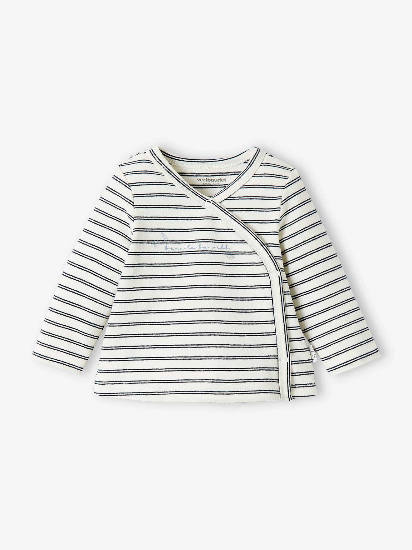 Brassière bébé naissance coton et élasthanne BASICS ivoire