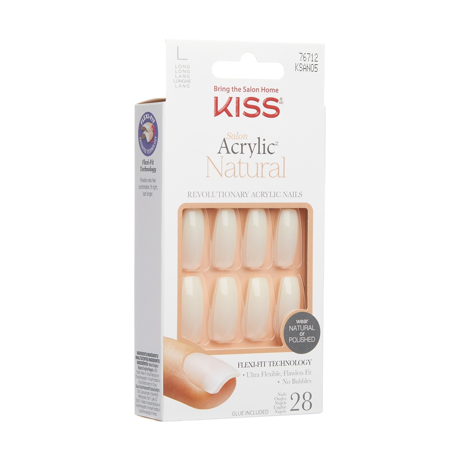 Salon Acrylic Natural Nails