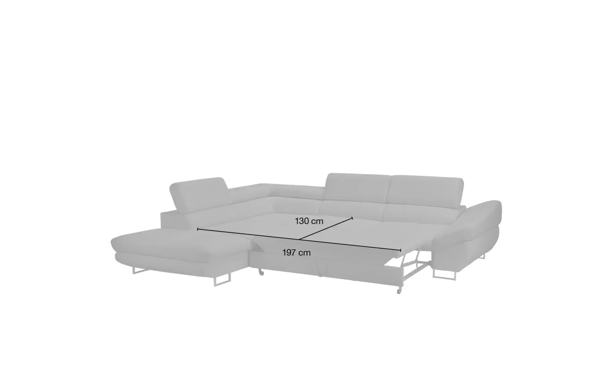 Twist Ecksofa mit Funktion Fabio