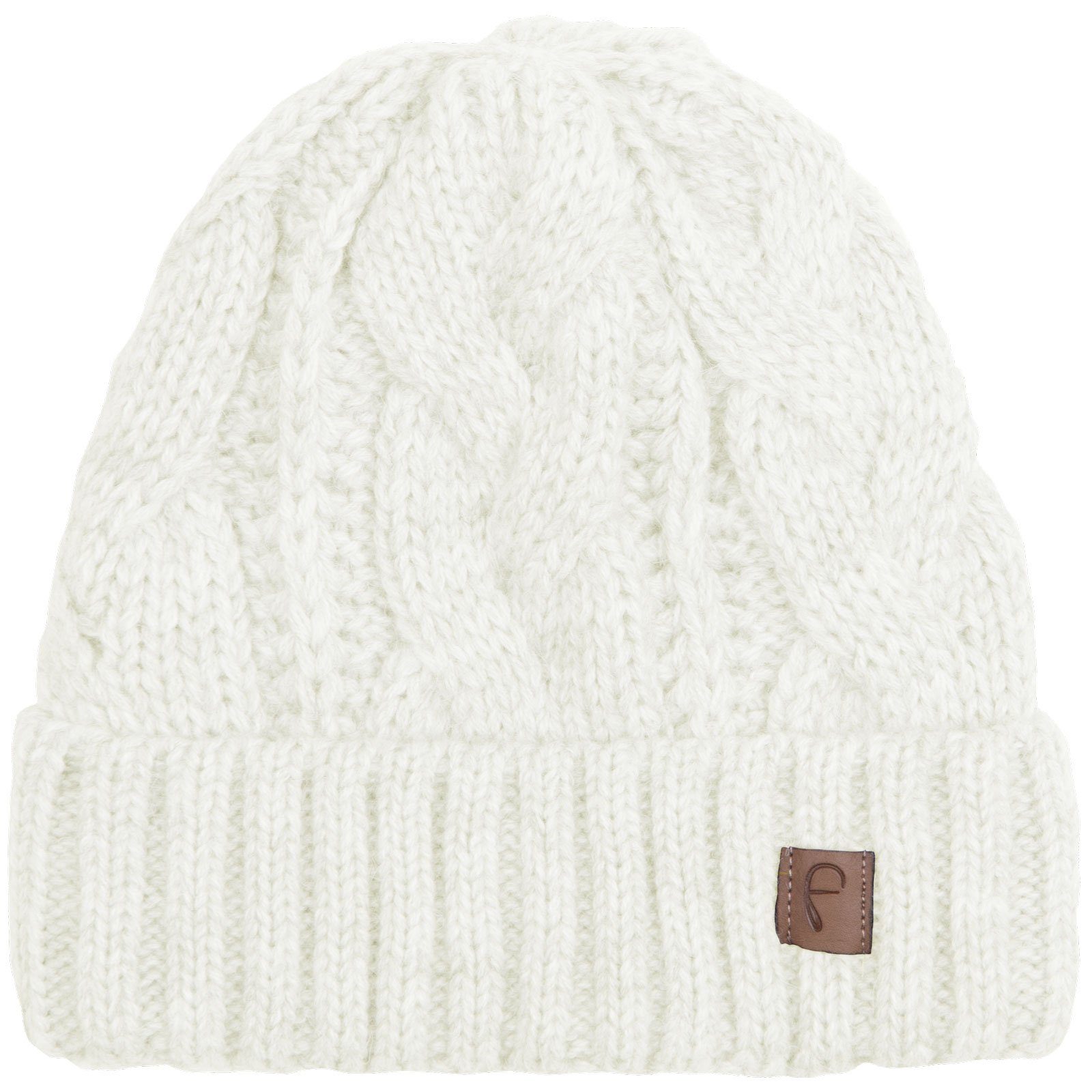 Faera Strickmütze (1-St) Wintermütze Strickmuster Damen Herren Winter Beanie Mütze