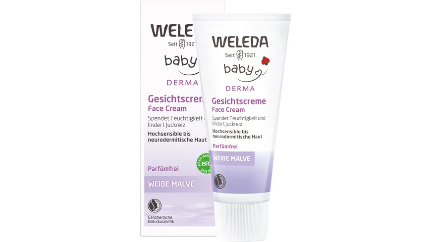 WELEDA BABY DERMA WEIßE MALVE Gesichtscreme 50 ml