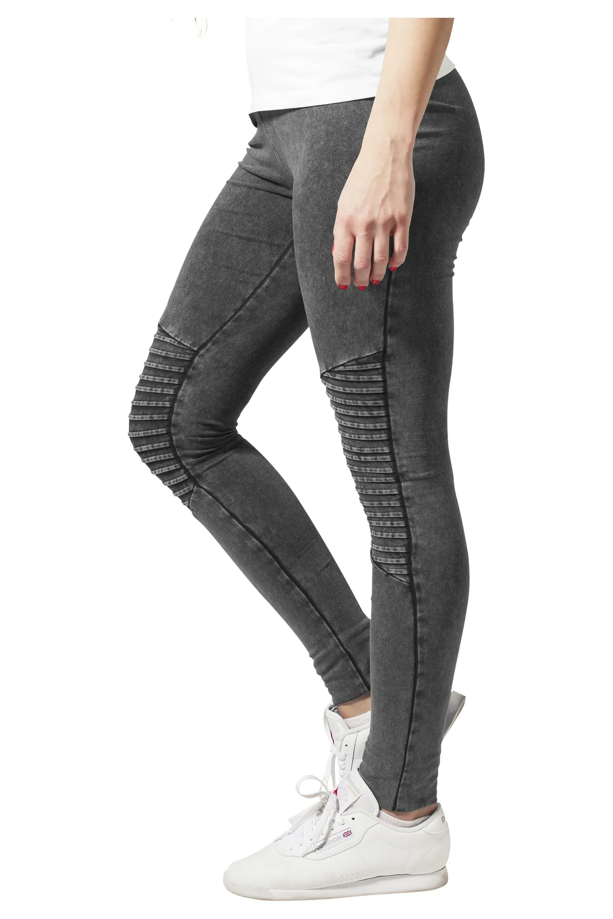 Urban Classics  Leggings - Grau - Mittlerer Bund