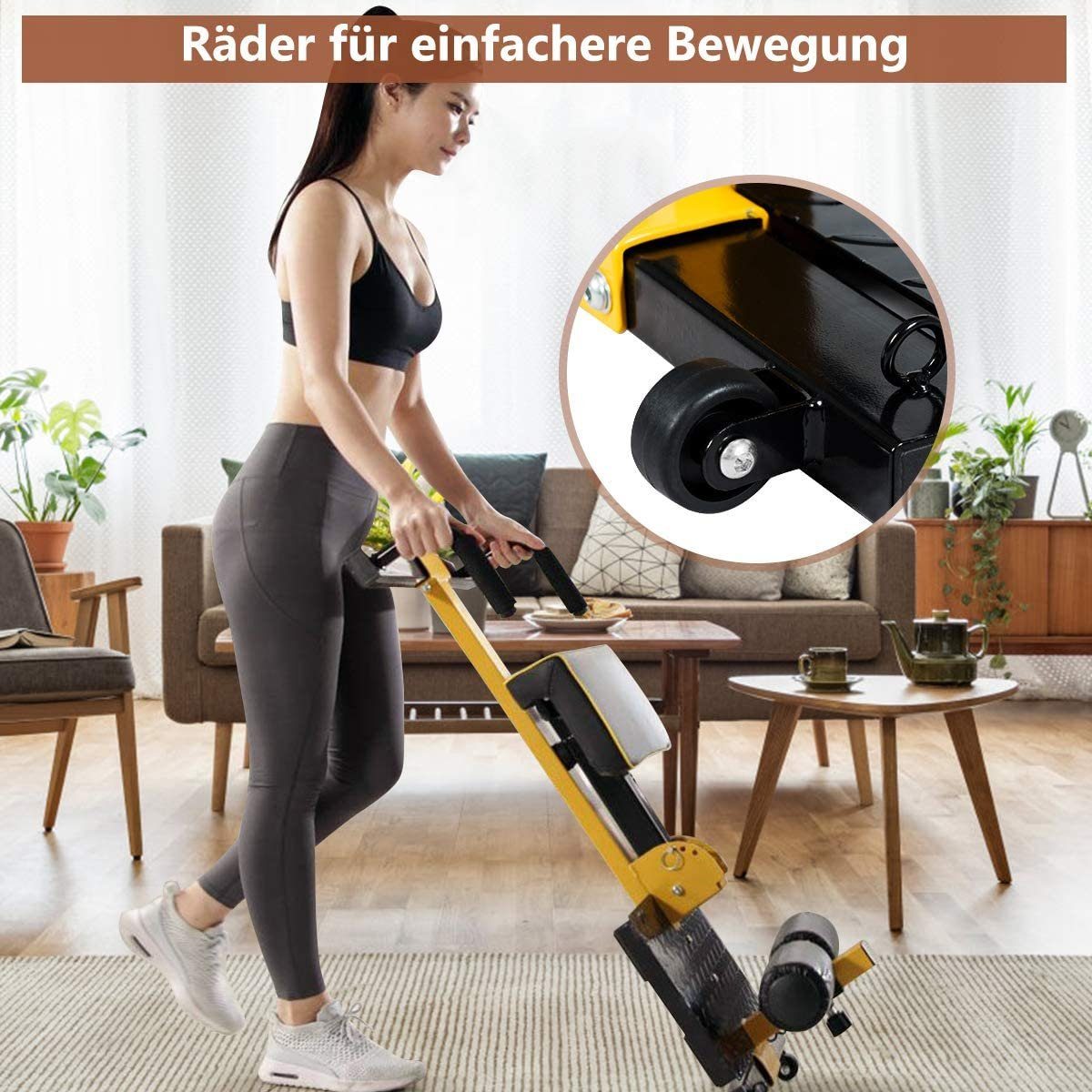 COSTWAY Multitrainer 8 in 1 Squat Kniebeugentrainer, höhenverstellbar