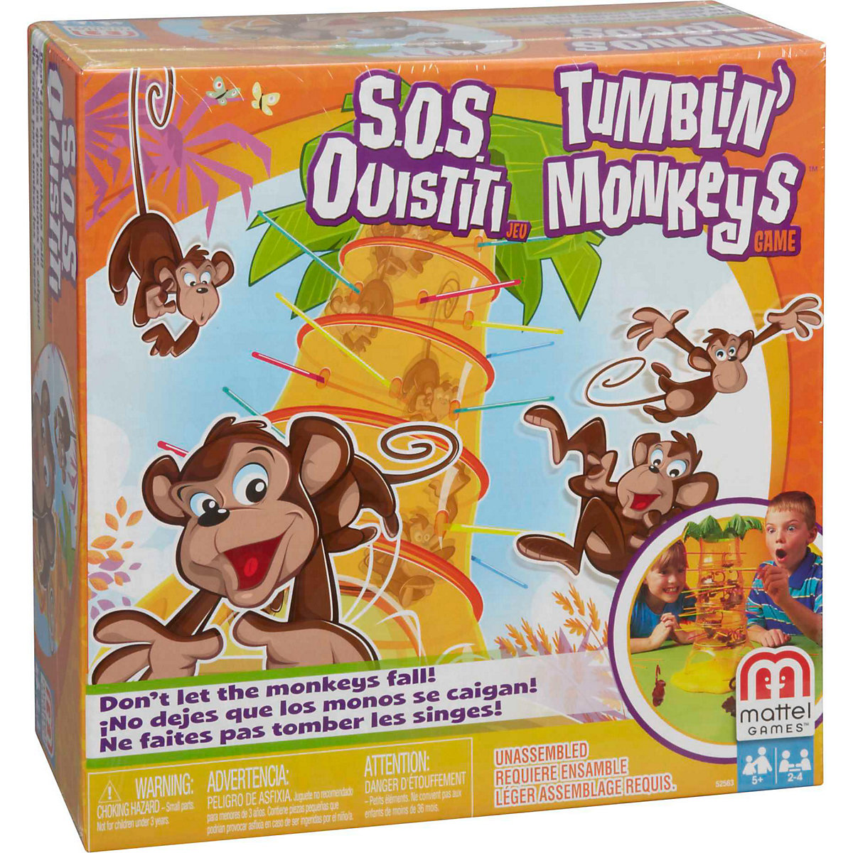 Mattel Games S.O.S. Affenalarm, Kinderspiel, Familienspiel