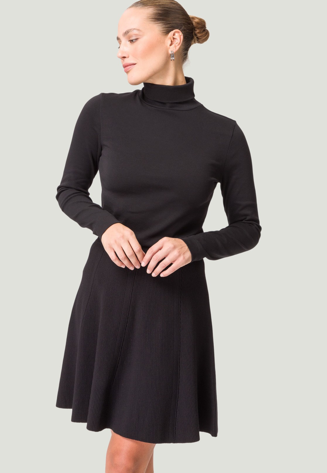 Basic Shirt mit Rollkragen