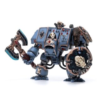 Warhammer 40k Actionfigur 1/18 Space Marines Space Wolves Venerable Dreadnought Brother Hvor 20 cm