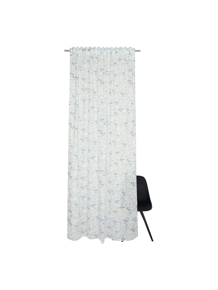 ESPRIT Transparenter Schlaufenvorhang LEYLA in Blau günstig kaufen 130x250 cm