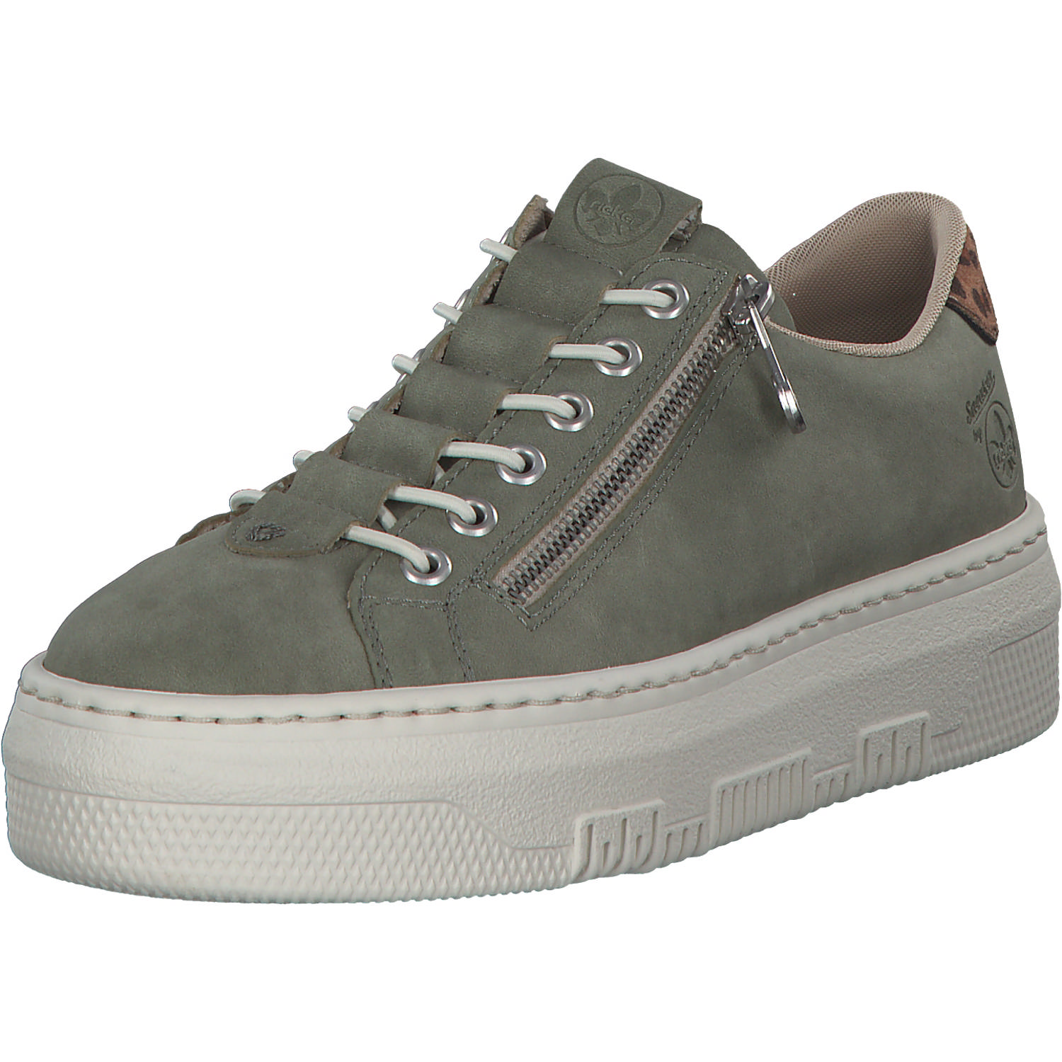 Rieker M1952, Schnürschuhe, Damen, schilf/leo-nuss