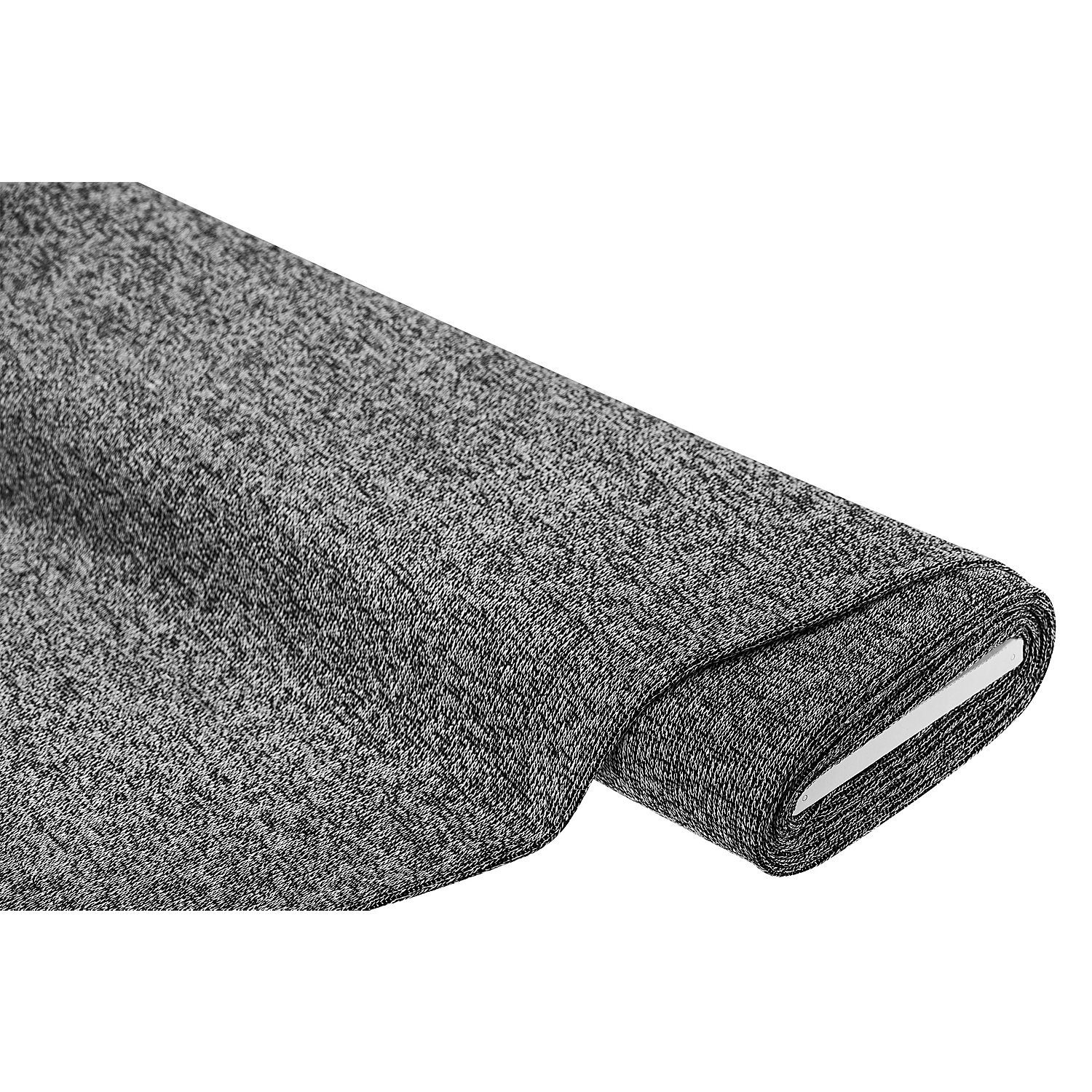 Strickstoff, schwarz/weiß/meliert