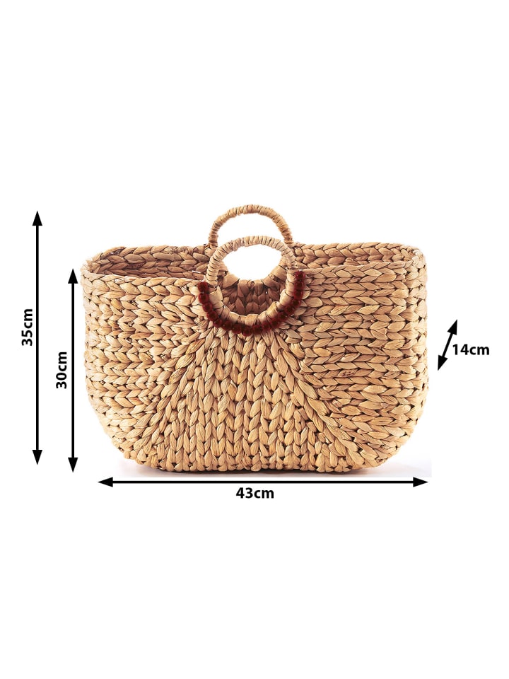 kobolo Einkaufstasche WEAVEHAND43 in Braun günstig kaufen onesize
