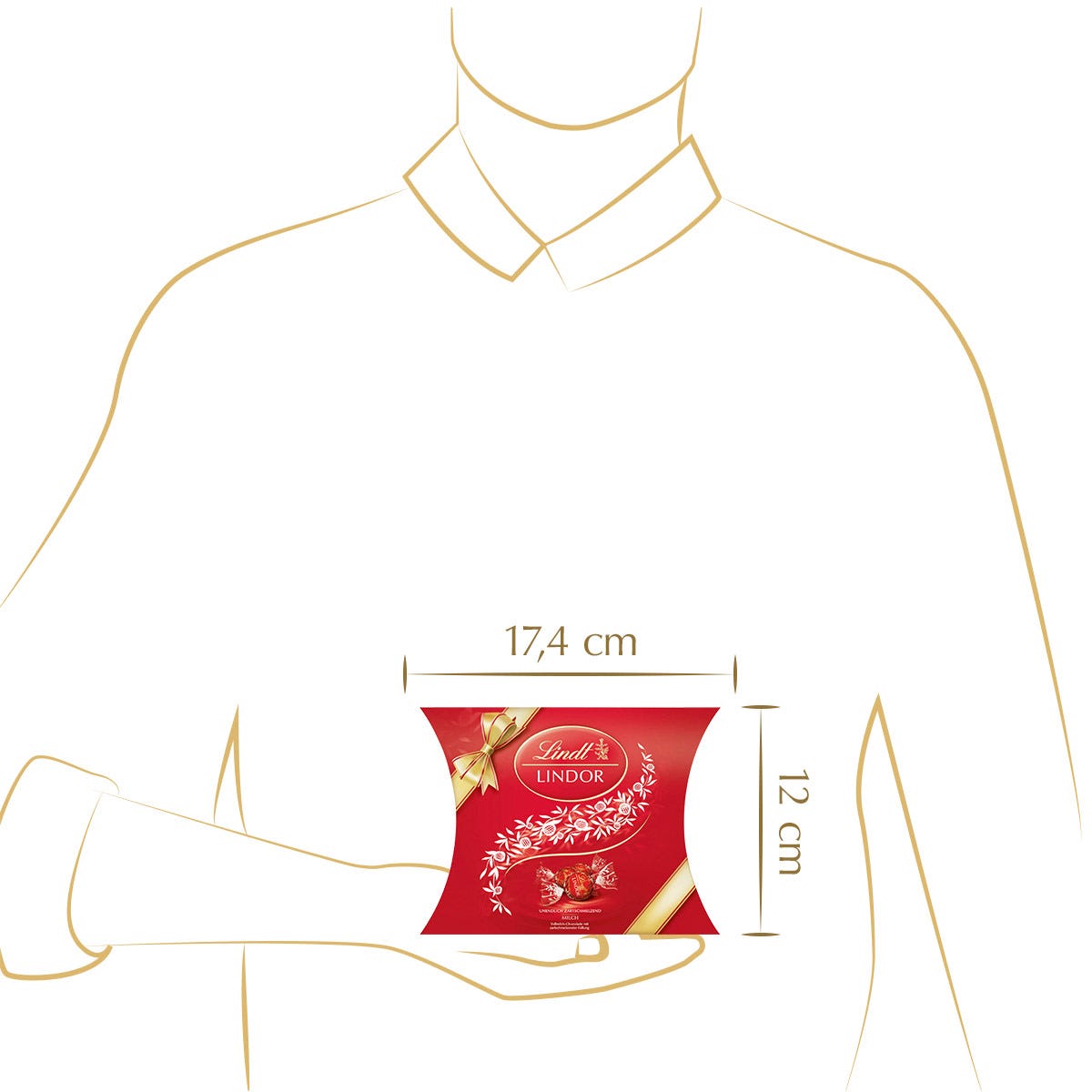 LINDOR Kissenpackung Milch, 150g