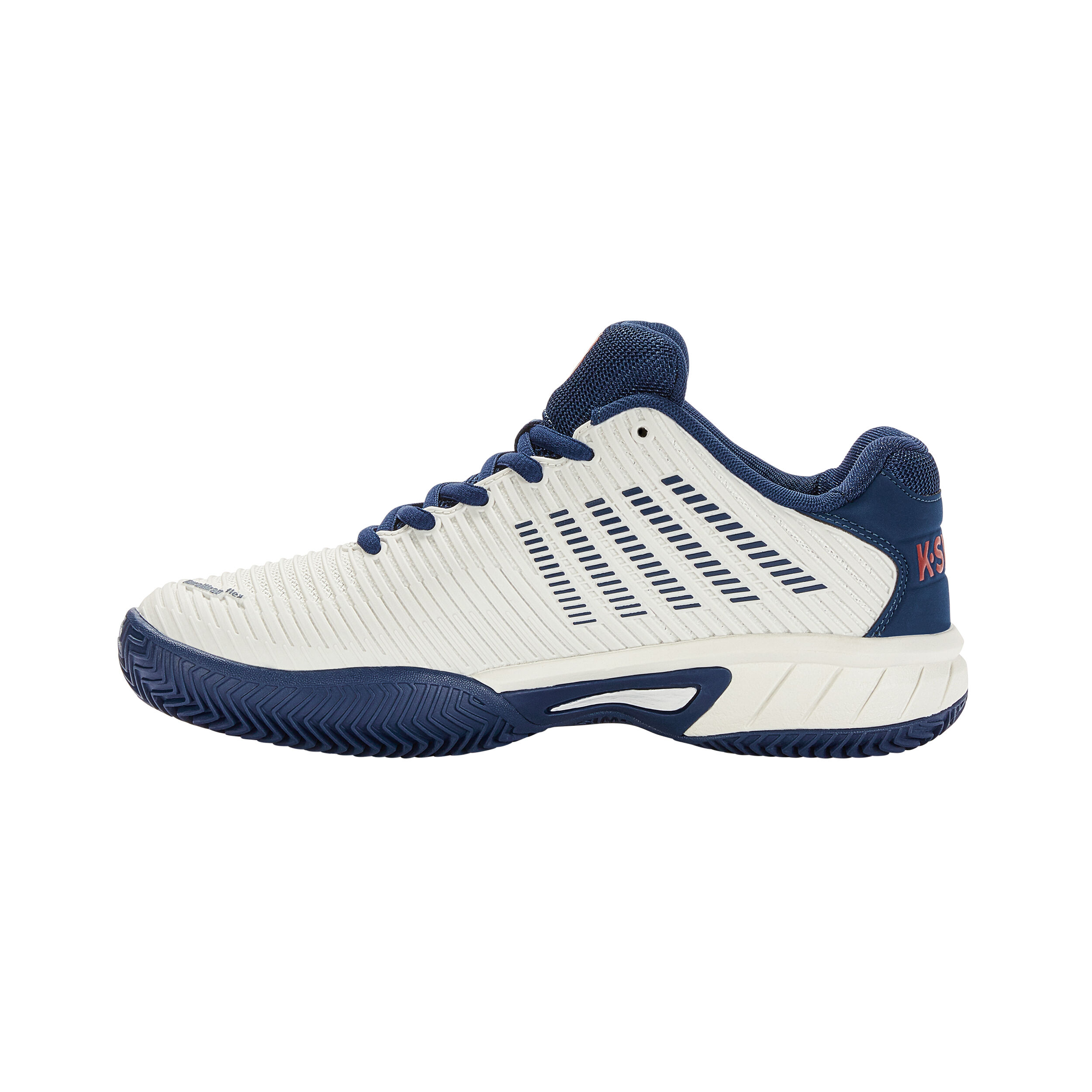 Hypercourt Express 2 Sandplatzschuh Kinder - Weiß, Dunkelblau