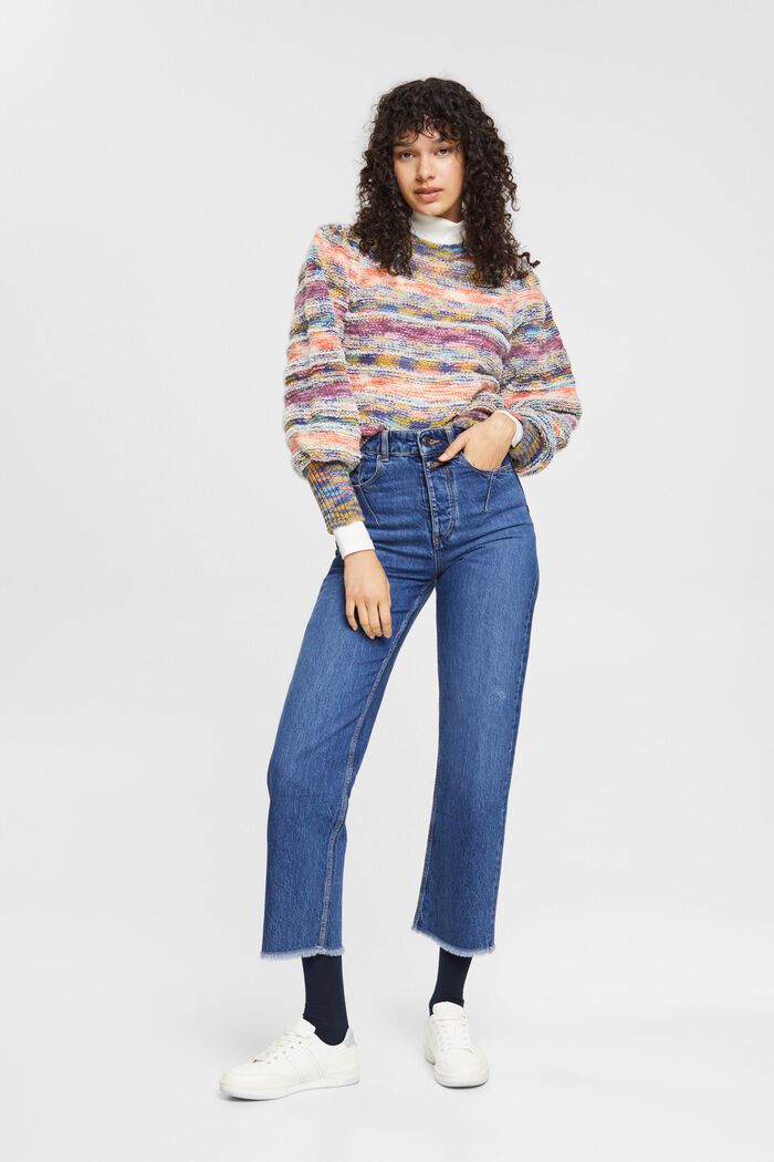 Jeans mit gerader Passform und hohem Bund