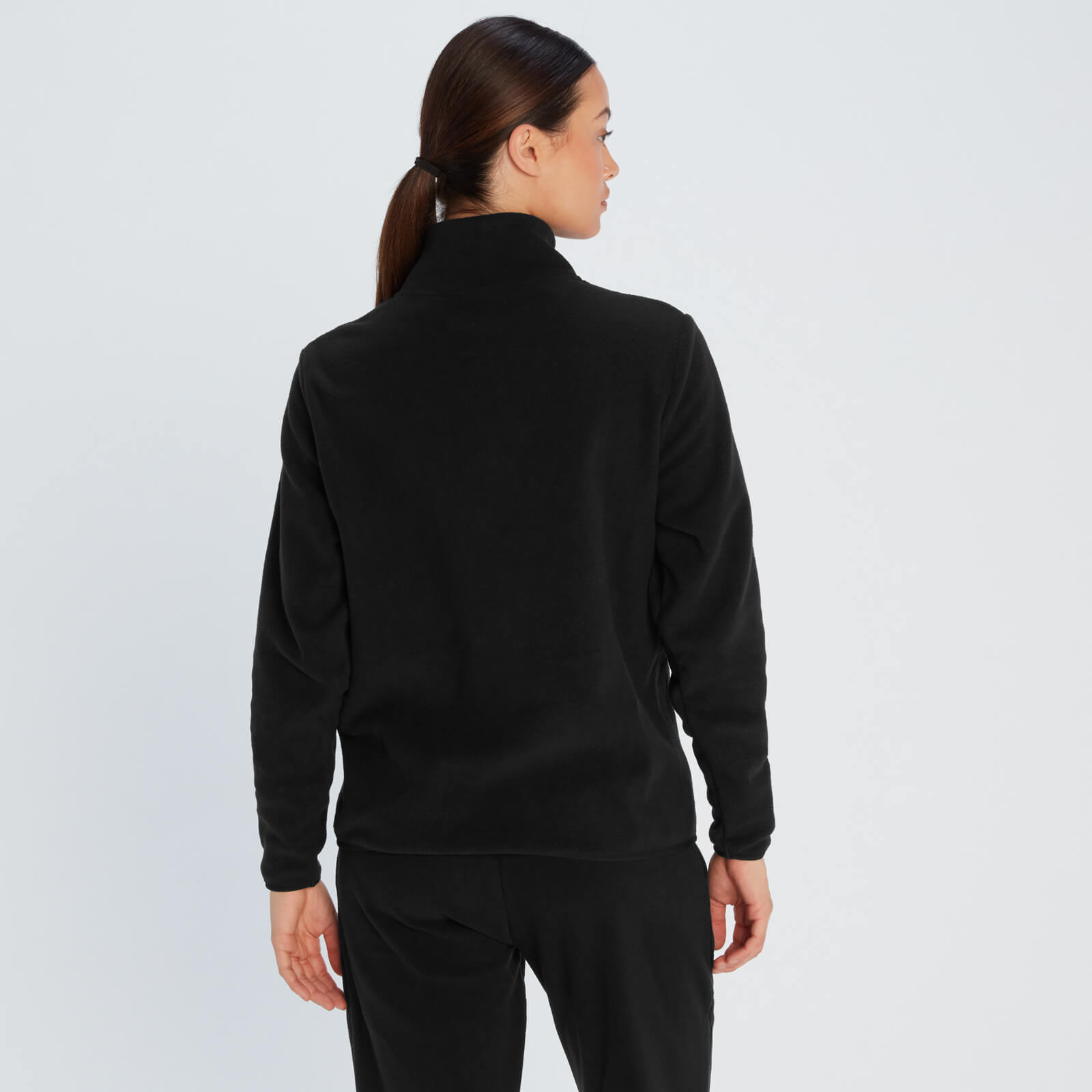 Polaire à fermeture éclair ¼ MP Essentials pour femmes – Noir
