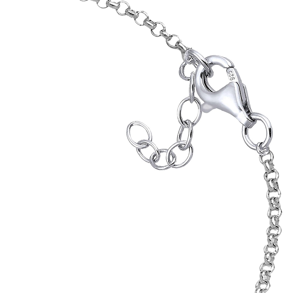 Elli Elli Bracelet Karma Wording Plättchen Boho Festival 925 Silber Bracelet